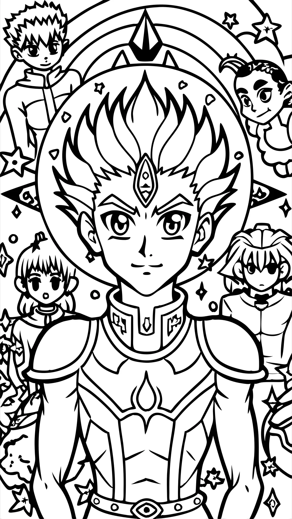 coloring pages of anime